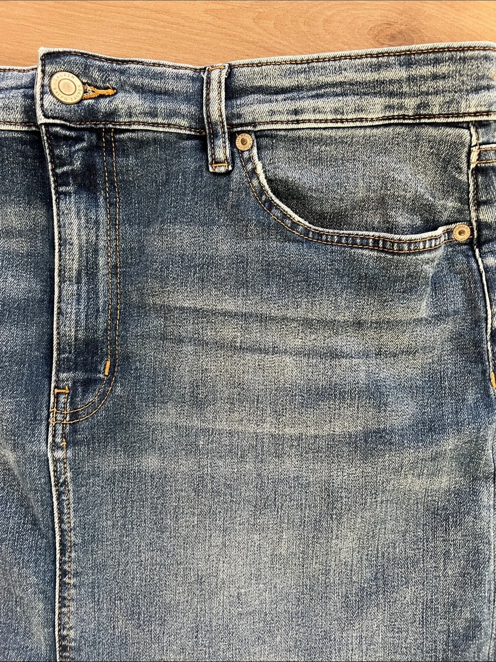 Lauren Ralph Lauren Denim midi denim skirt